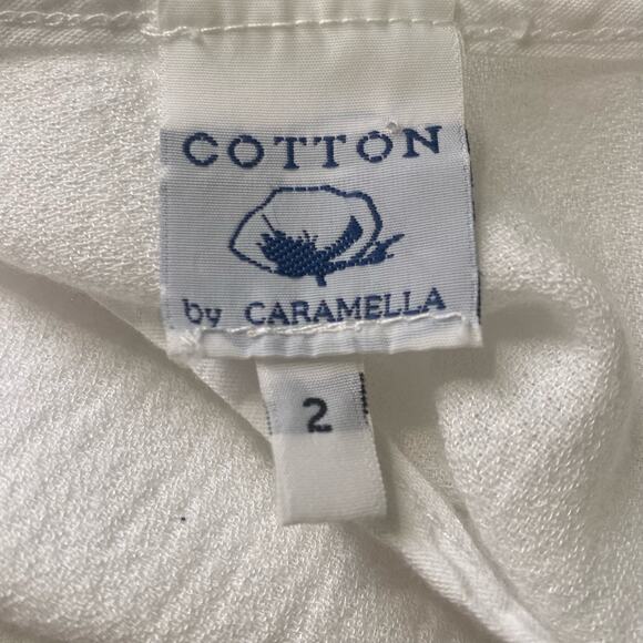Cotton by Caramella Made in Greece Waterfall Hem Pullover Tunic Blouse - Picture 8 of 8